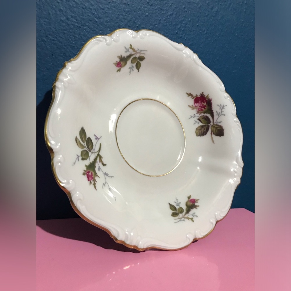 Vintage Rosenthal Continental Moss Rose China Saucer